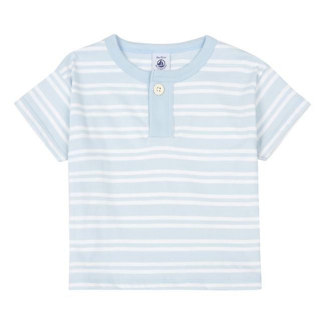 T-shirt Manches Courtes en Jersey | Bleu ciel
