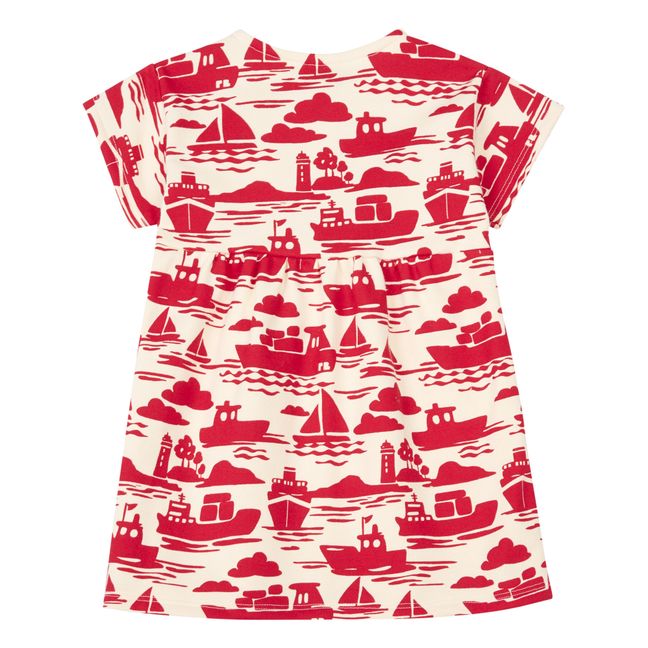 Le Havre Organic Cotton Fleece Dress | Rojo