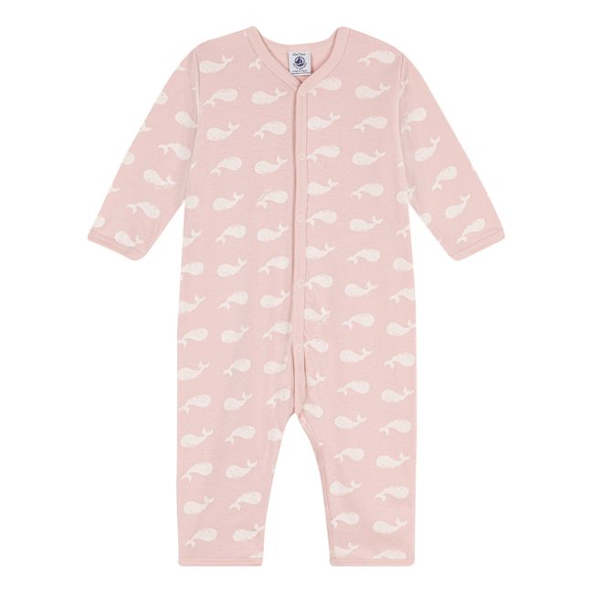 Pijama sin pies de algodón orgánico Dors Bien | Rosa Viejo