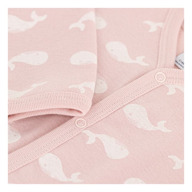 Pyjama Dors Bien Sans Pieds Coton Bio | Dusty Pink
