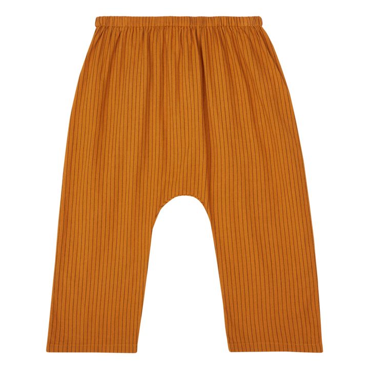 Pantalones sarouel a rayas Jungle | Caramelo- Imagen del producto n°0