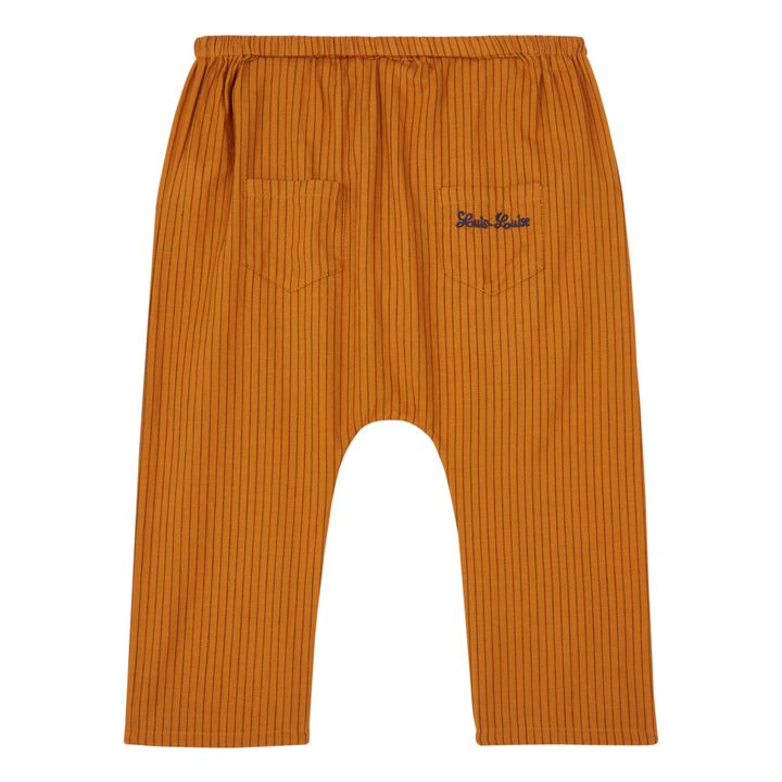 Pantalones sarouel a rayas Jungle | Caramelo- Imagen del producto n°1