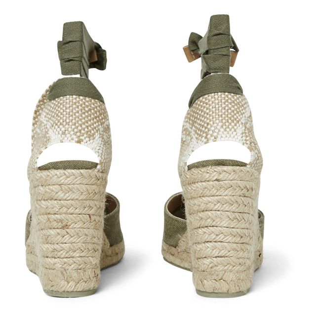 Espadrillas Carina 8 cm | Verde militare