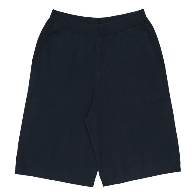 Pantalones cortos de algodón orgánico - Colección Mujer | Azul Marino
