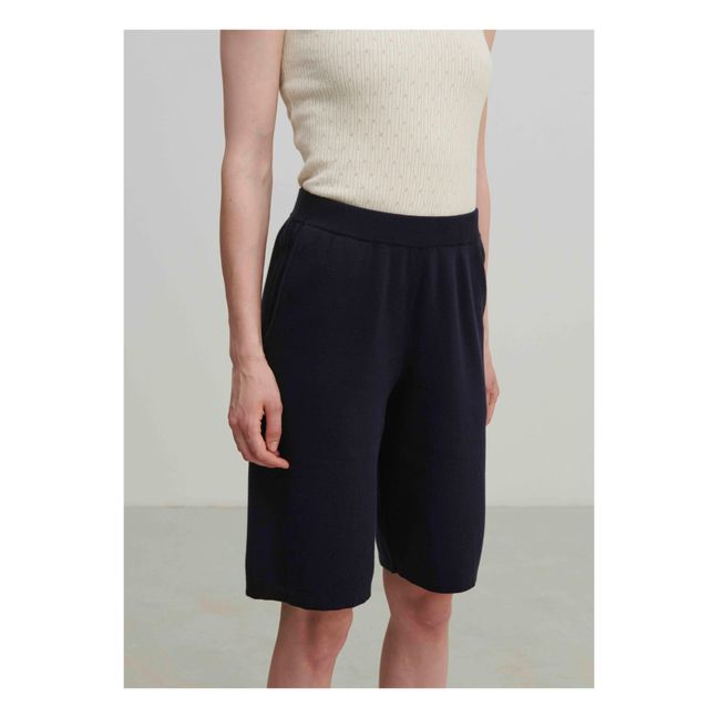 Short Coton Bio - Collection Femme | Bleu marine