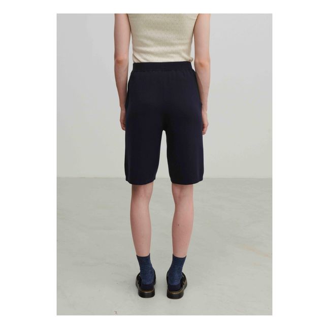 Short Coton Bio - Collection Femme | Bleu marine
