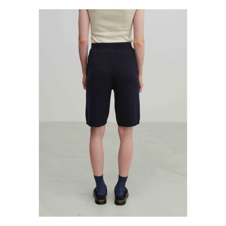 Shorts in cotone organico - Collezione Donna | Blu marino- Immagine del prodotto n°6