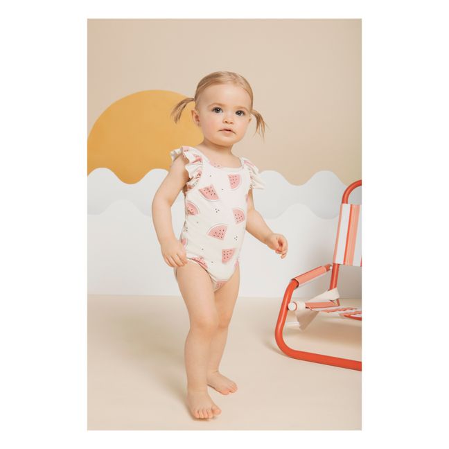 Maillot de Bain Nylon Recyclé Pastèques | Rose pâle