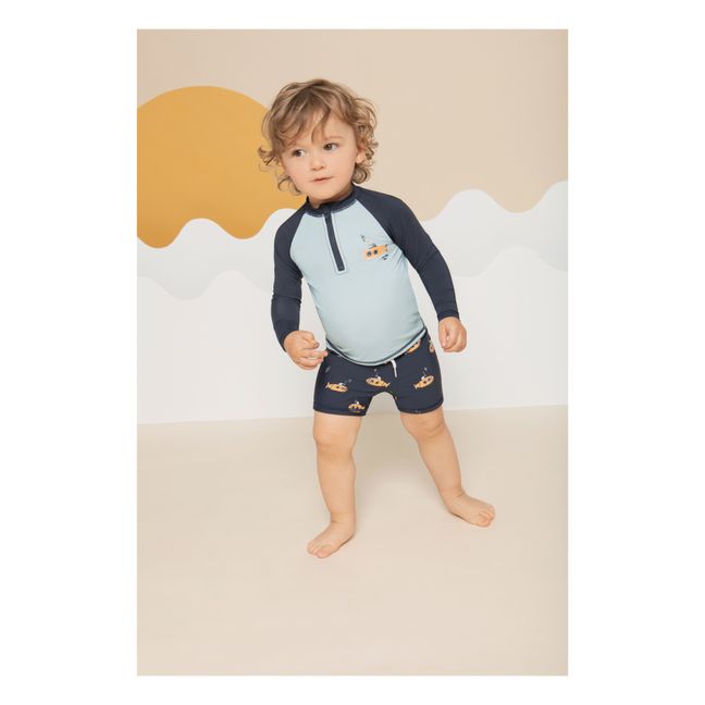 Bikini aus recyceltem Nylon U-Boot | Navy