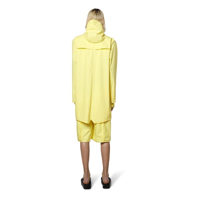 Waterproof Long Raincoat | Lemon yellow