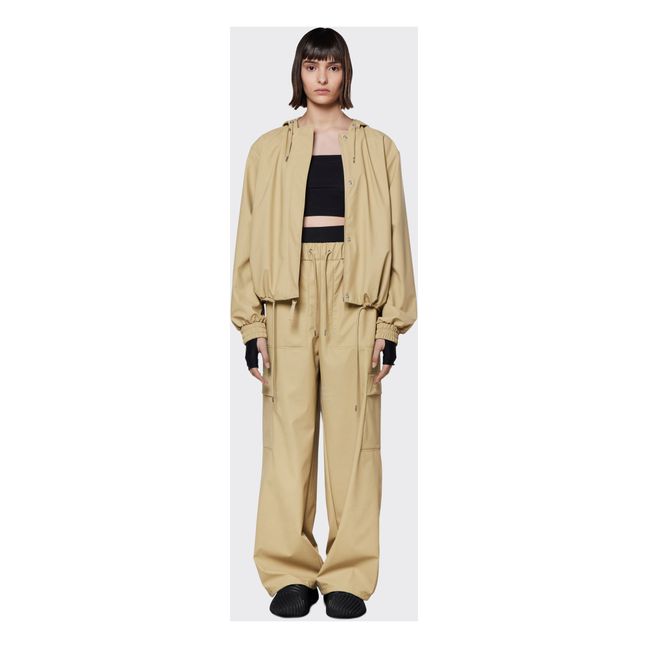 Wasserdichte Jacke | Sandfarben