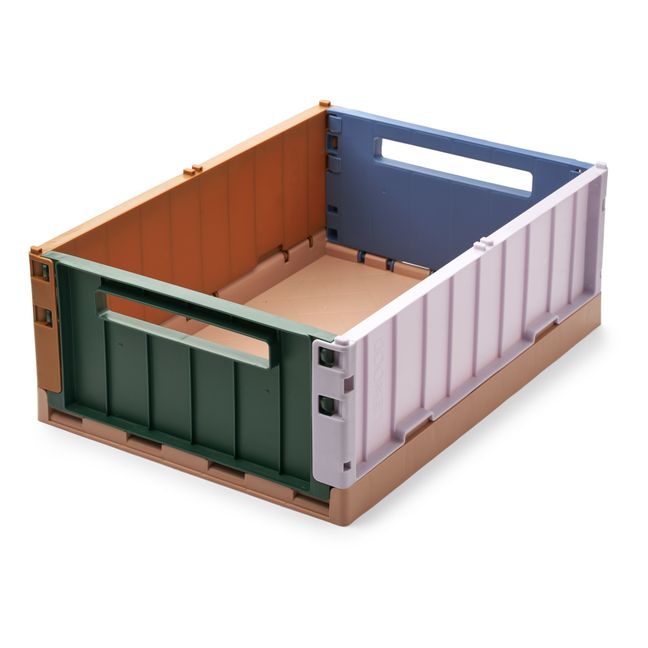Weston Multicoloured Collapsible Crate | Verde Oscuro