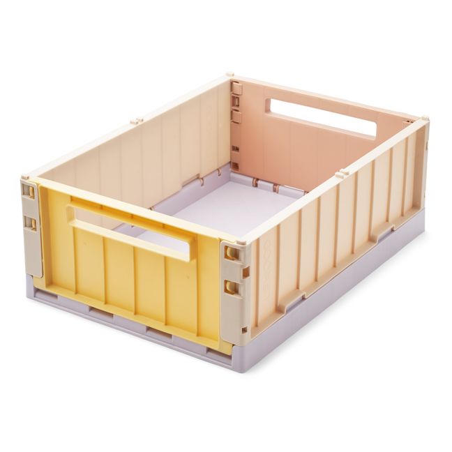 Weston Multicoloured Collapsible Crate | Giallo chiaro