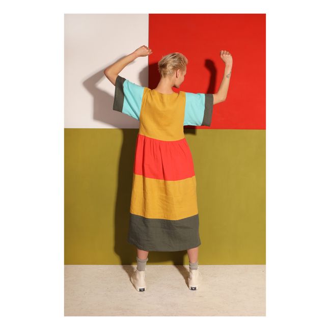 Micah Linen Dress | Senffarben