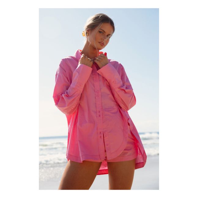 C'est La Vie Shirt Set | Fuchsia