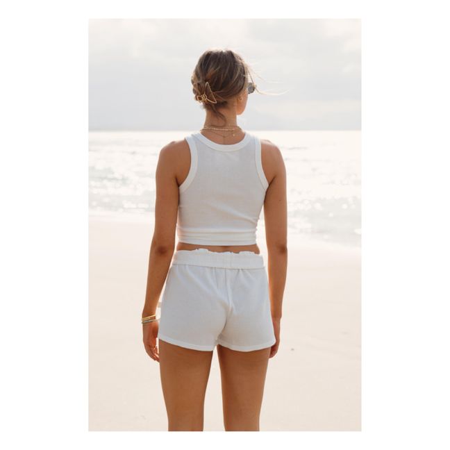 Camiseta de tirantes Waffle | Blanco