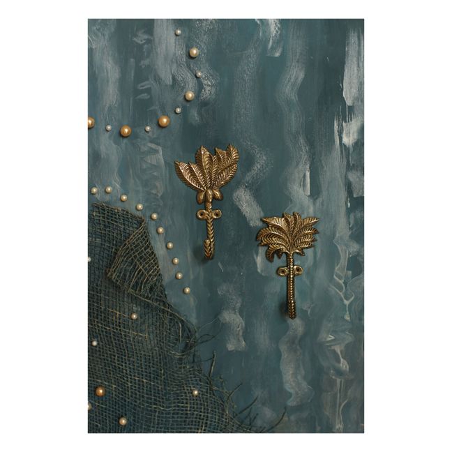 Patères Devi Palmtree en laiton recyclé - Set de 2 | Mordoré
