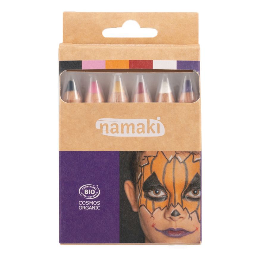 Namaki - Kit 3 crayons de maquillage enfants Bleu Blanc et Rouge bio