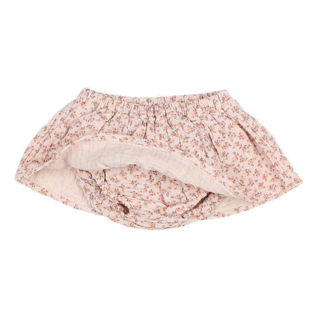 Ranita con falda de gasa de algodón orgánico Provence | Rosa