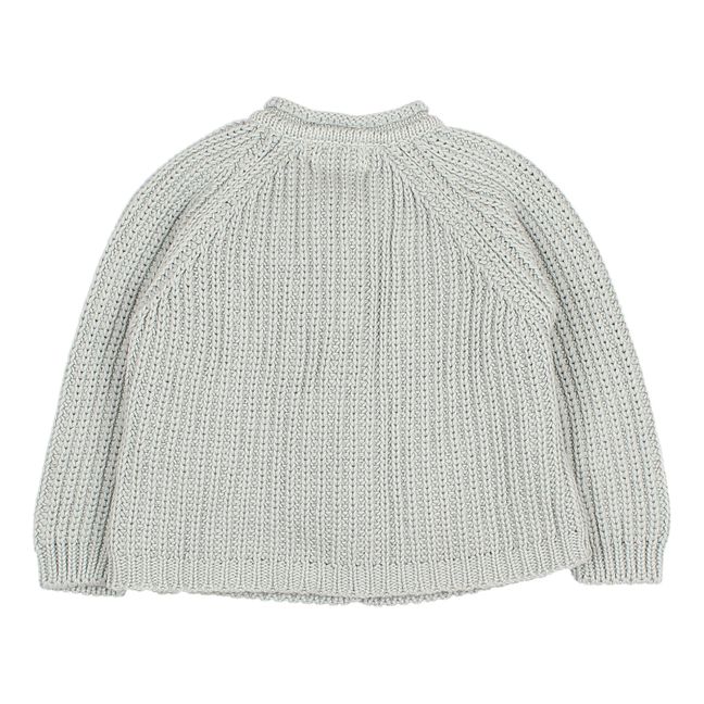 Organic Cotton Pocket Cardigan | Grau