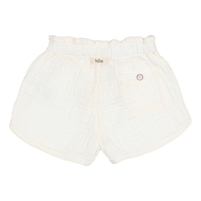 Shorts con texture per neonati | Ecru