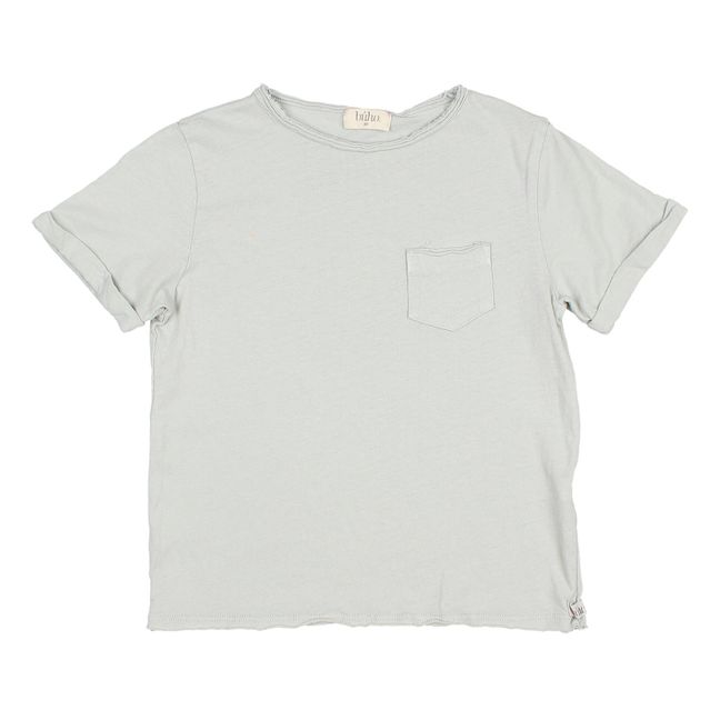 Camiseta de algodón y lino | Gris Claro
