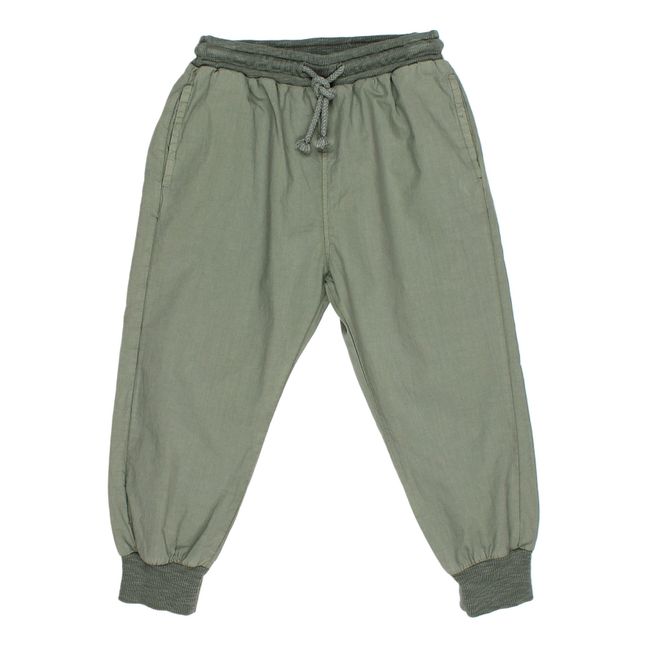 Pantaloni in cotone bio | Verde militare