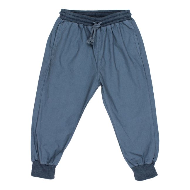 Pantaloni in cotone bio | Blu marino