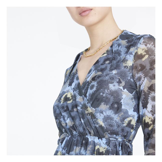 Brunnera Wrap Dress | Blue