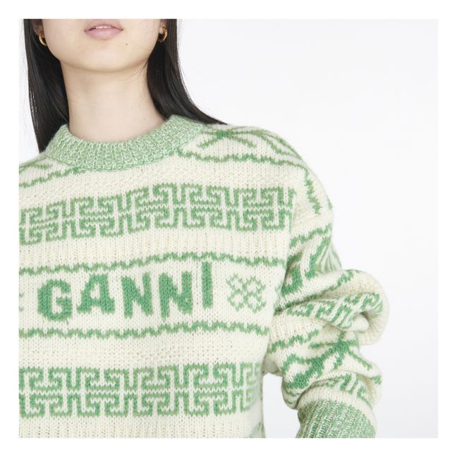 Ganni Organic Wool Jumper | Verde