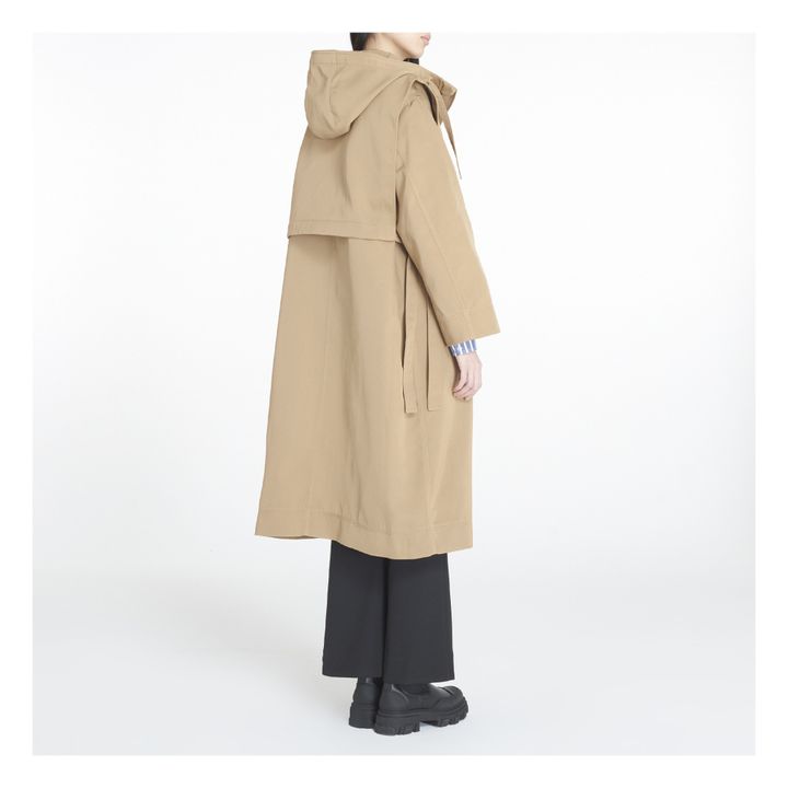 Oversized Hooded Coat | Camel- Immagine del prodotto n°4