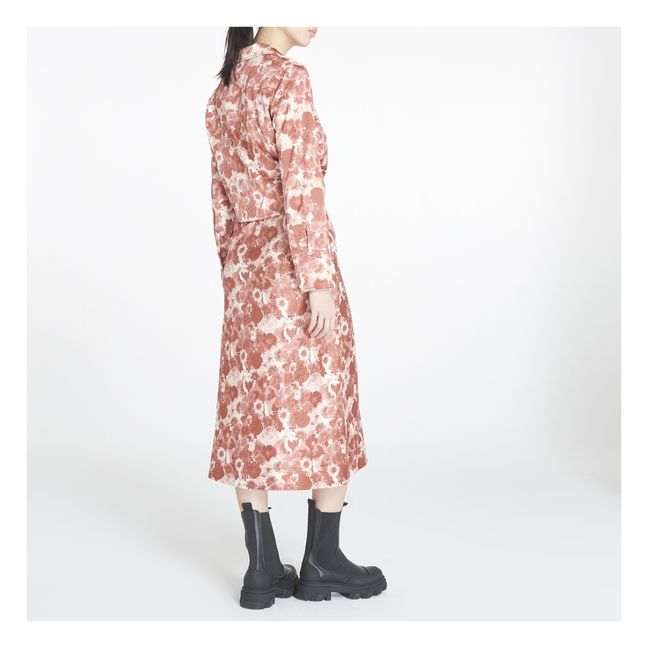 Faltenrock Satin | Terracotta