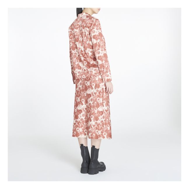 Chemise Froissée Satin | Terracotta