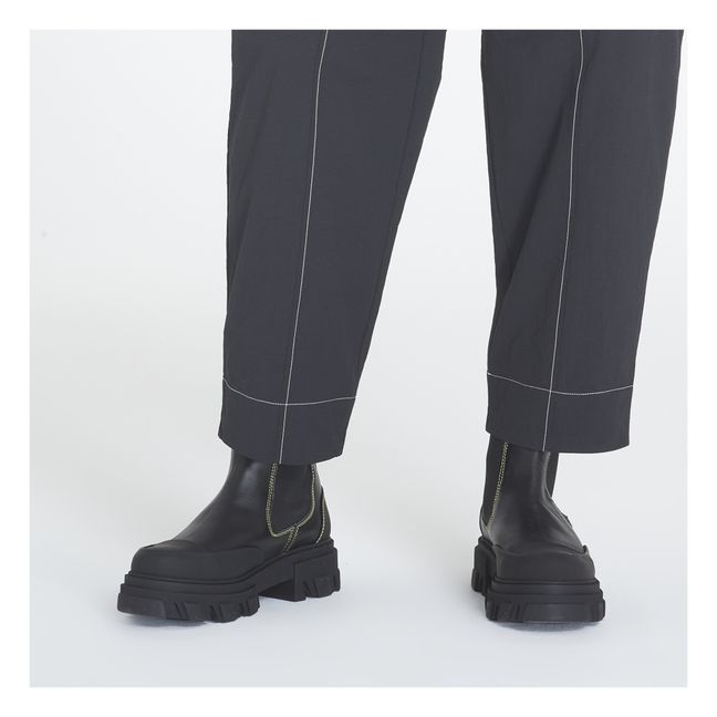 Curve Stretchy Organic Cotton Trousers | Negro