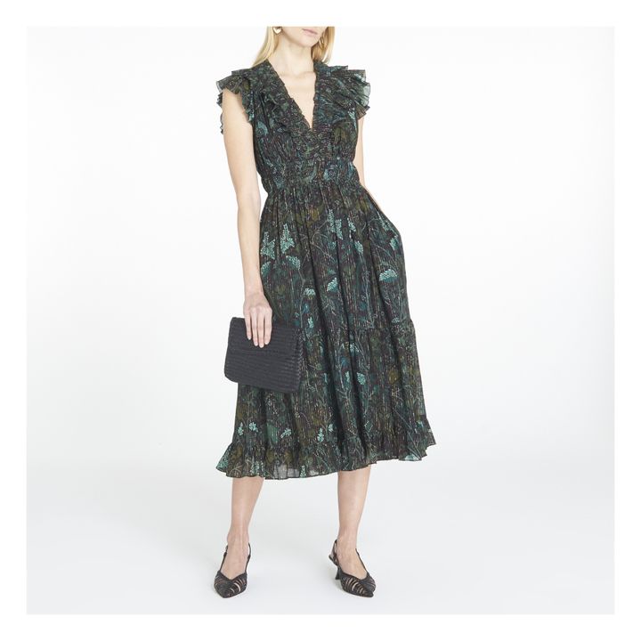 Samara Dress | Dark green- Product image n°1