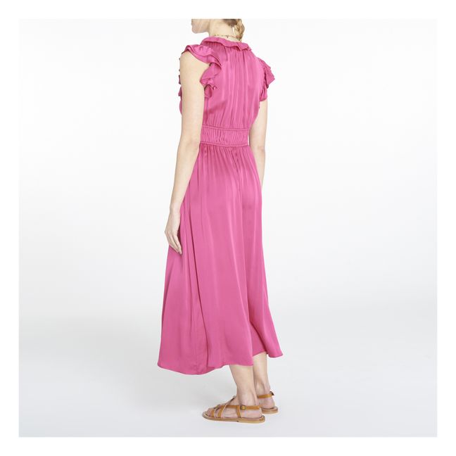 Vestido Posey de seda | Rosa