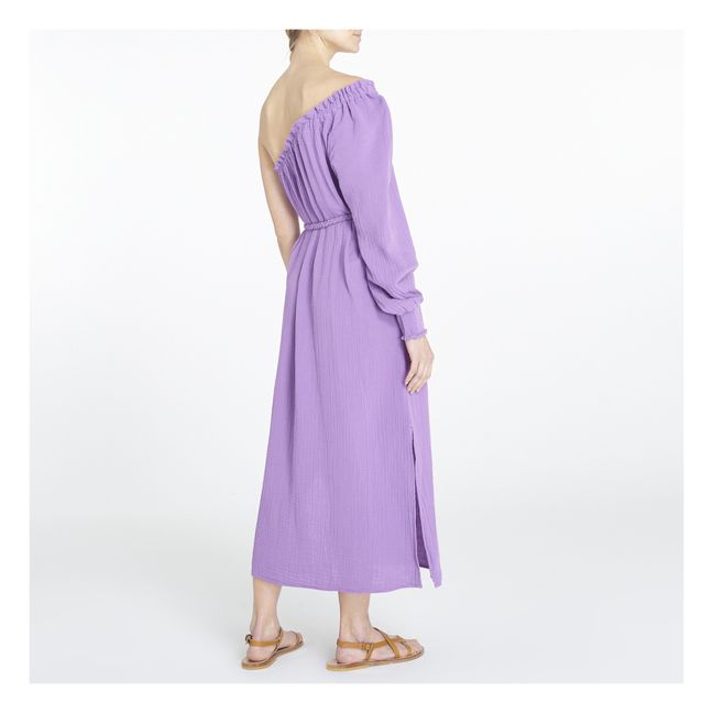 Kleid Aveline Baumwollgaze | Violett
