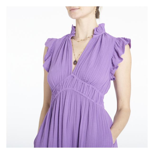 Peony Cotton Muslin Dress | Violeta