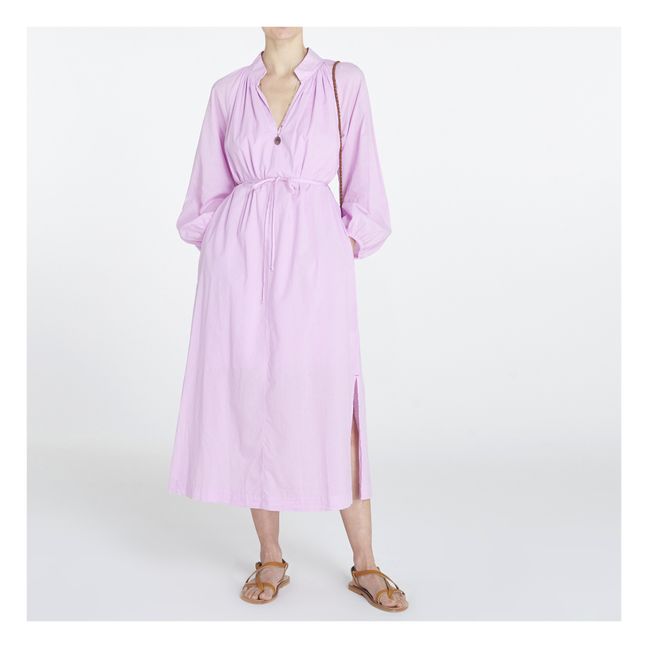 Vestido Arabella de popelina de algodón | Lila