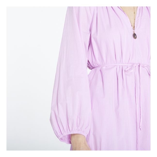Vestido Arabella de popelina de algodón | Lila