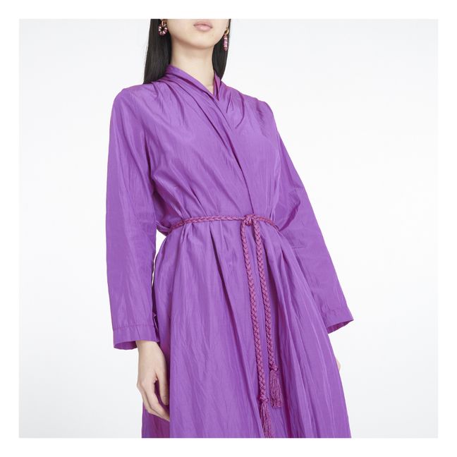 Chic Crumpled Taffeta Dress | Malva