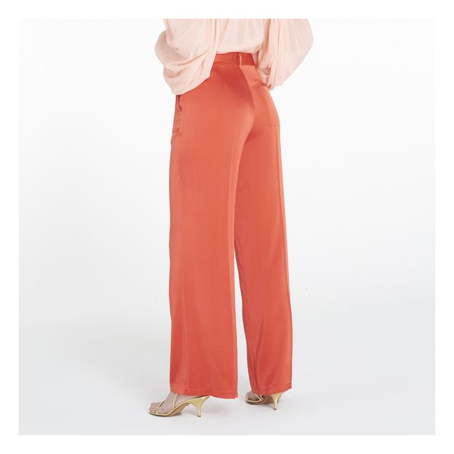 Silk Satin Trousers | Arancione