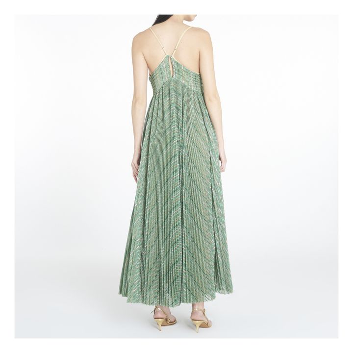 Vestido metalizado | Verde- Imagen del producto n°3