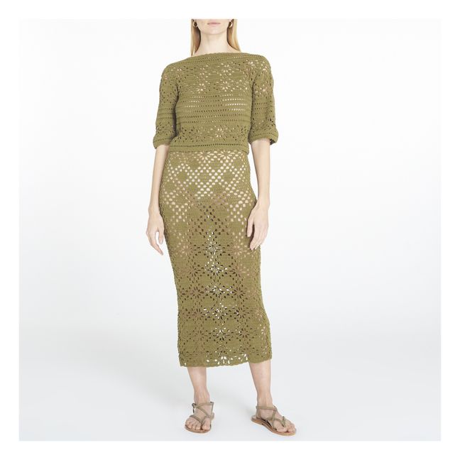 Top Edith Crochet | Vert