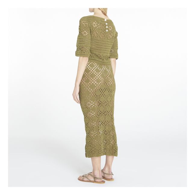 Edith Crochet Top | Verde
