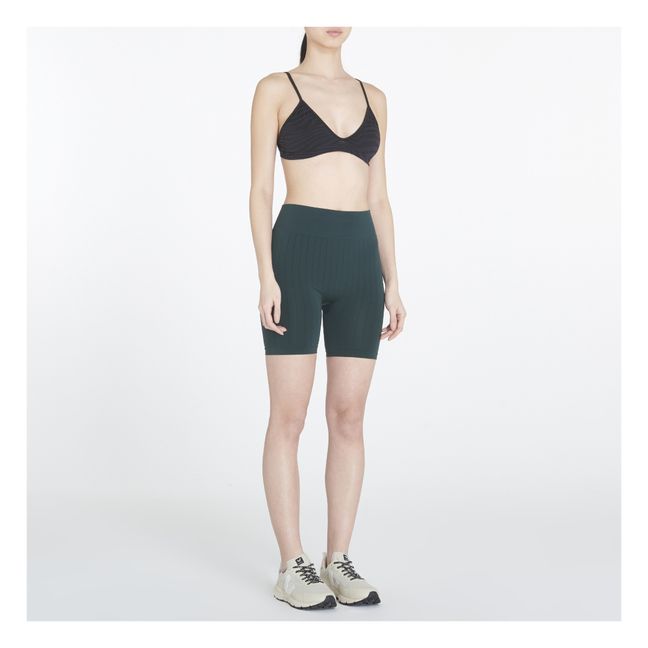 Blissful Zebra Multifunction Crop Top | Gris Antracita