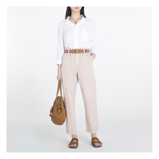 Finley Cotton Muslin Shirt | Blanco