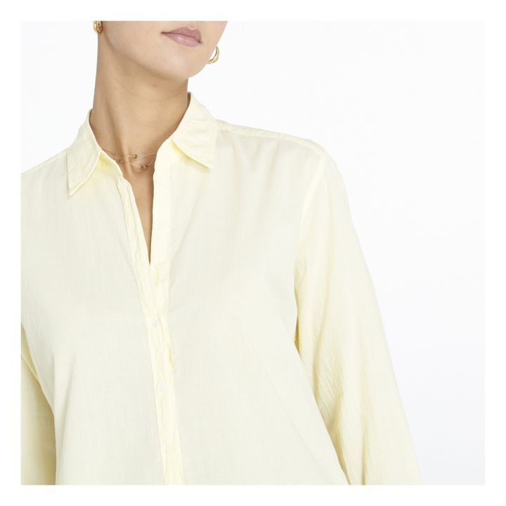 Beau Cotton Poplin Shirt | Gelb- Produktbild Nr. 2