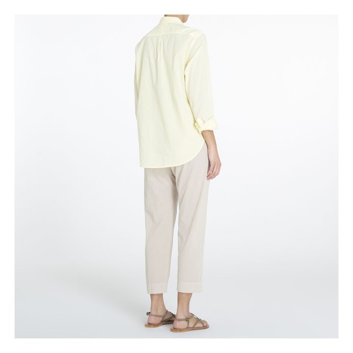 Beau Cotton Poplin Shirt | Gelb- Produktbild Nr. 3