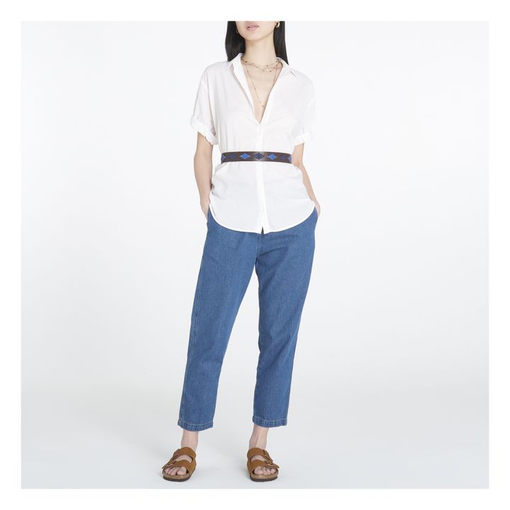 Channing Cotton Poplin Shirt | Puderfarbe- Produktbild Nr. 1